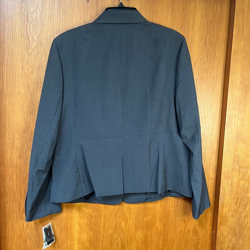NWT Nine West Women's Gray Granite‎ Stretch Blazer Suit Jacket US 14 - Picture 2 of 16